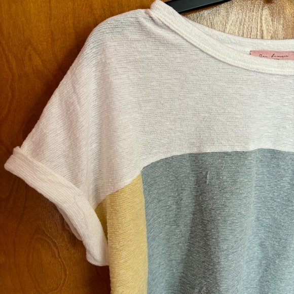 Ces Femme Cotton Blend Short Sleeve‎ Sweater - Picture 3 of 10